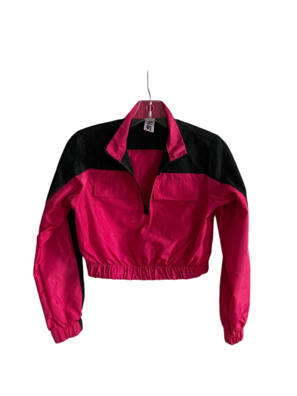 Weissman S Mixify Recital Skate Pink Power Ranger Windbreaker Cropped Pullover